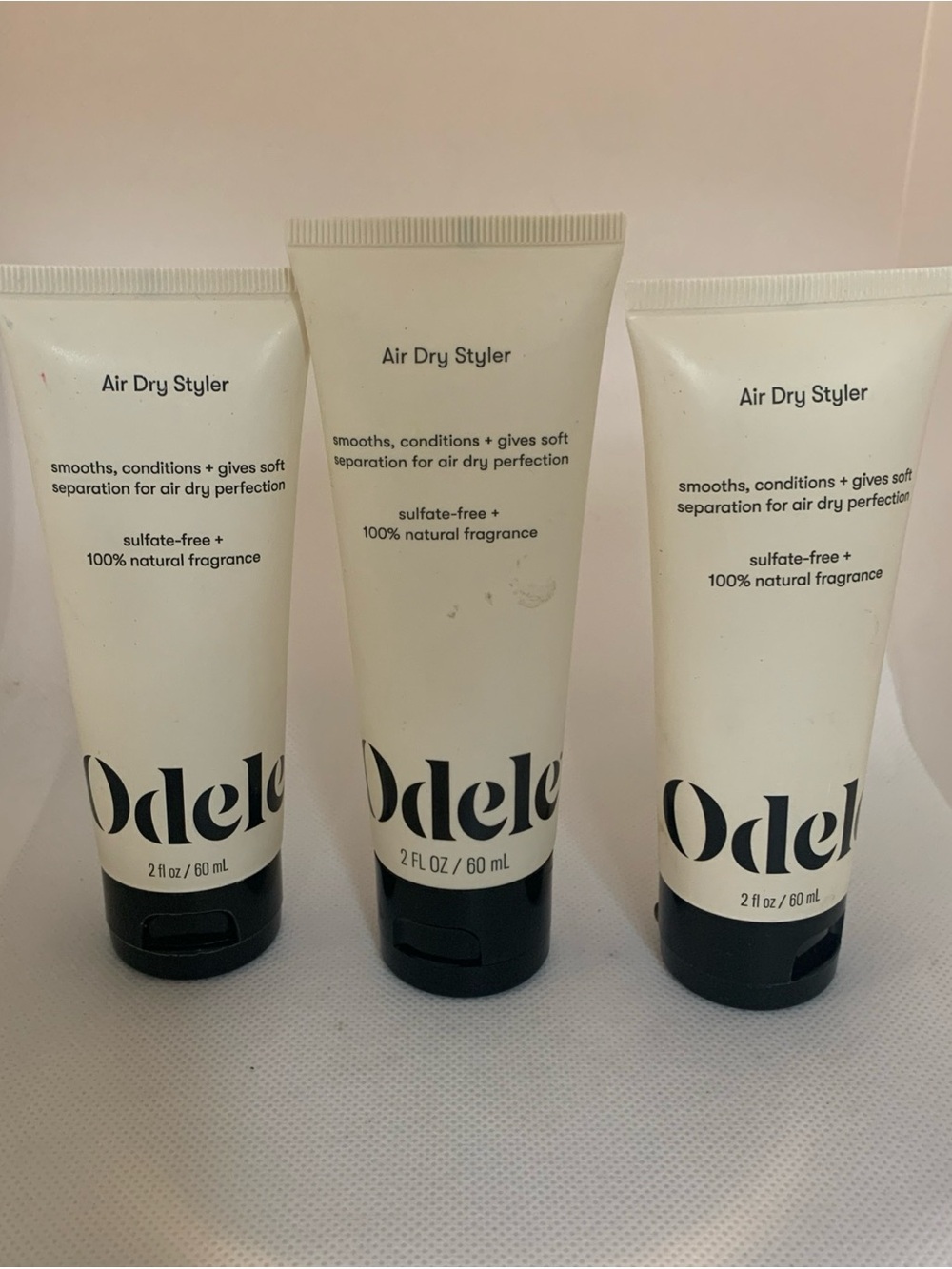 Odele Air Dry Styler Set of 3. New 2 Fl Oz each